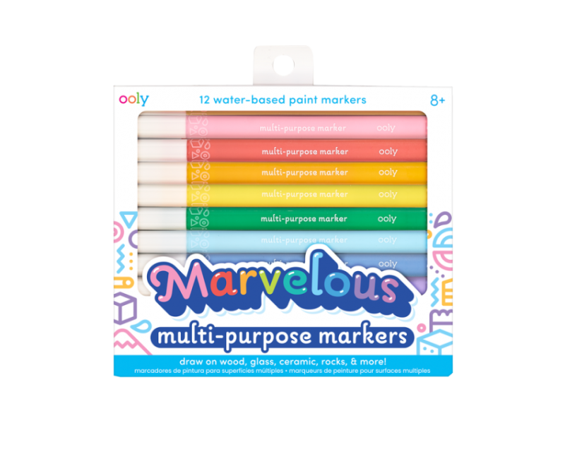 Pisaki do różnych powierzchni, kamieni, szkła, drewna, papieru Marvelous - Ooly