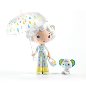 Djeco Tinyly PRUNELLE & BLANCA DJ06961 – figurka do domku z pandą i akcesoriami