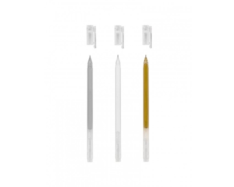 Żelowe Metaliczne Cienkopisy 3 szt. - Ooly