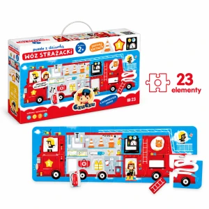 CzuCzu Moje puzzle z dziurką Wóz strażacki układanka dla dzieci: 2+