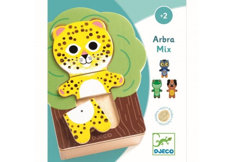 Drewniana Układanka Puzzle Zwierzaki na Drzewie Arbramix - Djeco