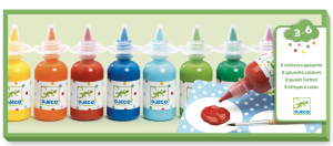 Farby Plakatowe Gwaszowe 8 Butelek - Djeco