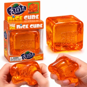 Nice Cube Fanta plastyczny gniotek kostka lodu pomarańczowy