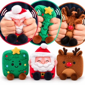 Pluszowa zabawka do ściskania Squish Blox Jingle Bunch Christmas – duża