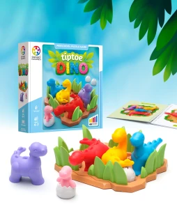 Smart Games Tiptoe Dino – gra logiczna dla dzieci 4–7 lat