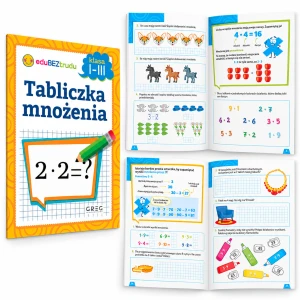 Tabliczka mnożenia. Klasy 1–3 zeszyt ćwiczeń dla dzieci nauka