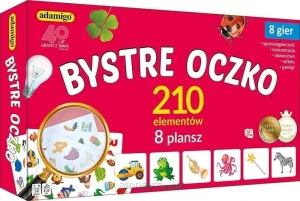Gra Bystre oczko 8 gier planszowych Adamigo