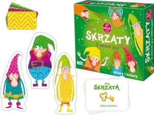 Kukuryku Skrzaty – 3 gry edukacyjne dla dzieci 4+, zbiory, kolory i spostrzegawczość