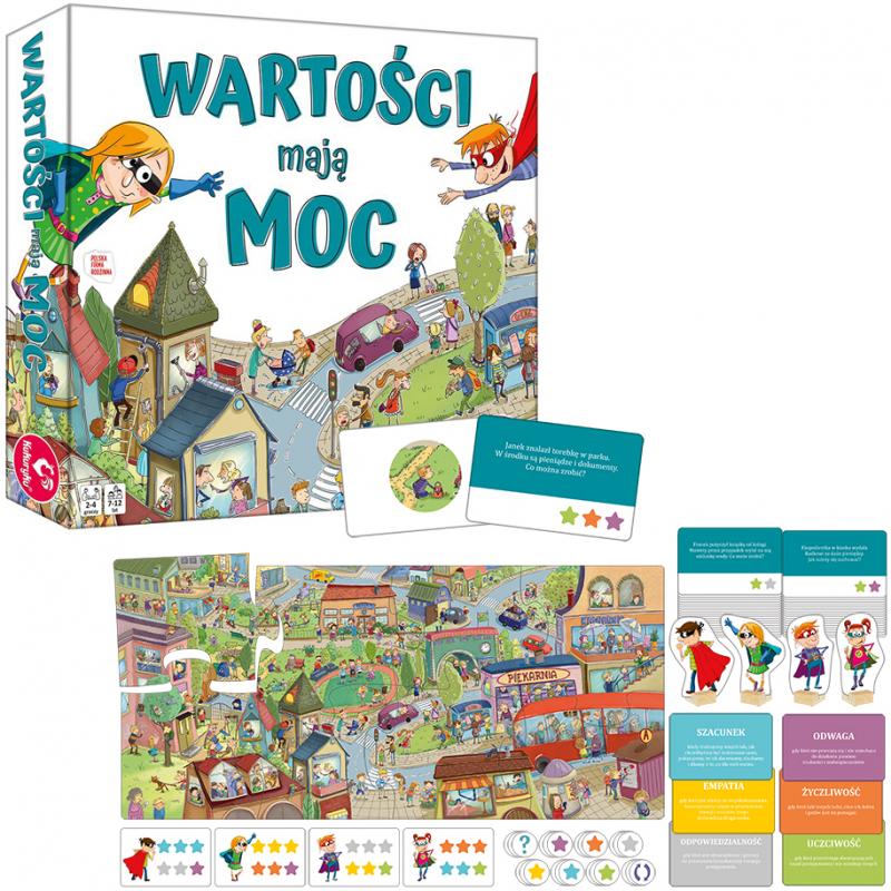 Wartości mają moc – edukacyjna gra planszowa o emocjach, empatii i wartościach Kukuryku