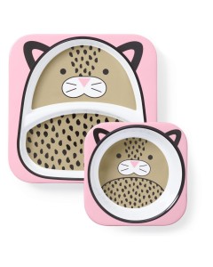 Zestaw Talerz i Miska Zoo Leopard - Skip Hop