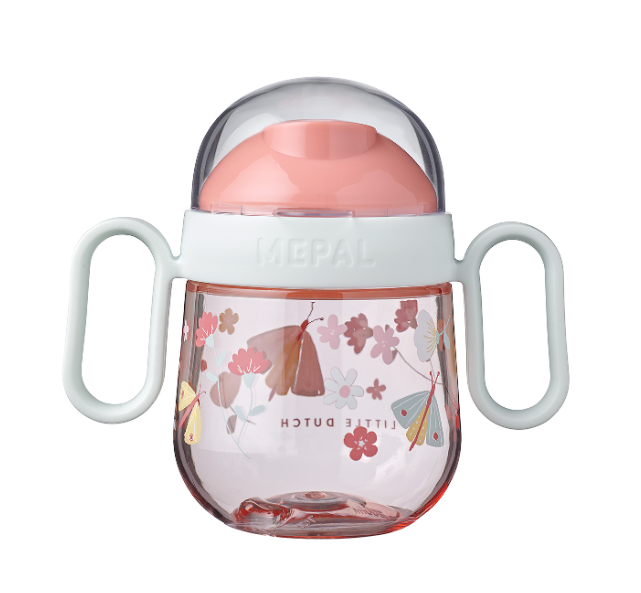 Kubek z Uchwytami Niekapek Mio Flowers & Butterflies - Little Dutch