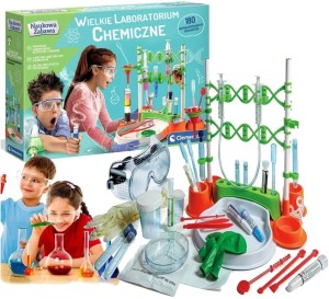 Wielkie Laboratorium Chemiczne 180 Nieprawdopodobnych Doświadczeń. Naukowa Zabawa - Clementoni