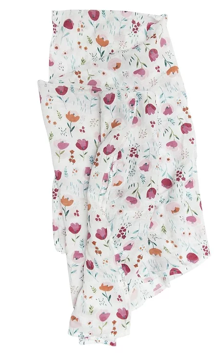 Otulacz Muślinowy Rosey Blooms - LouLou Lollipop