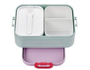 Śniadaniówka z Przegródkami i Widelcem Bento Strawberry Vibe - Mepal