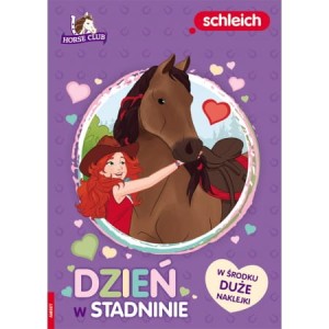 Horse Club. Dzień w stadninie. W środku zadania i duże naklejki