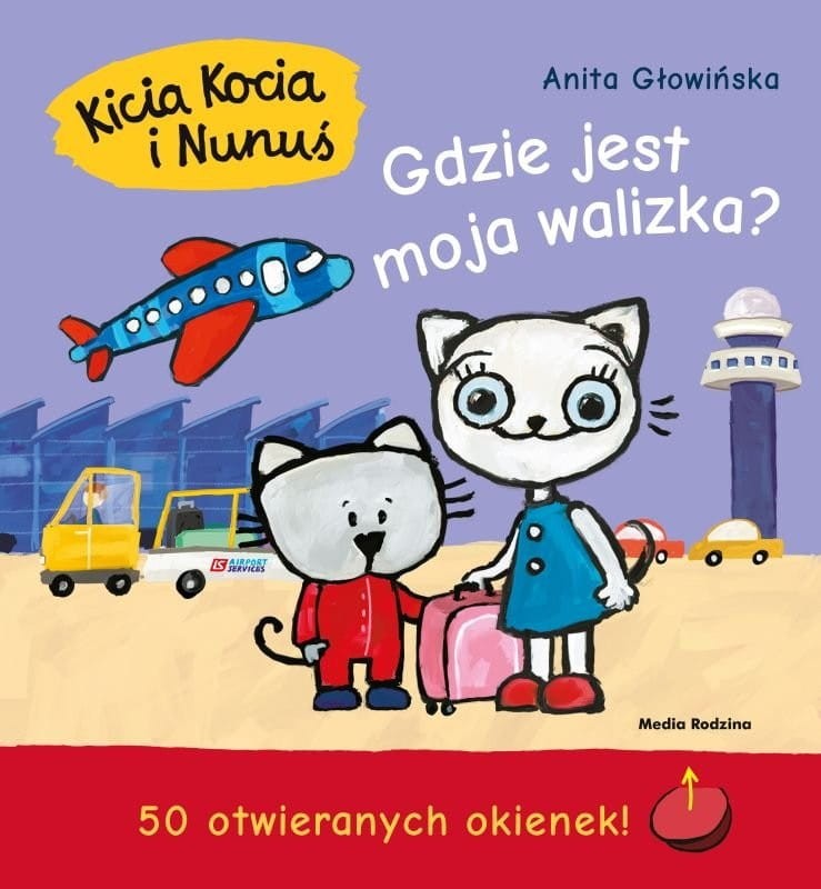 Kicia Kocia i Nunuś. Gdzie jest moja walizka? Książka z okienkami