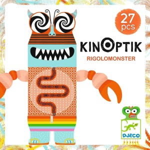 Puzzle Magnetyczne Kinoptik RigoloMonster 27 el. - Djeco