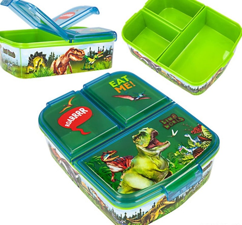 Śniadaniówka z Przegródkami Dinozaury Dino World - Depesche
