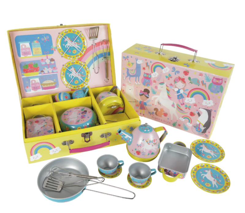 Zestaw Kuchenny z Pozytywką Tęczowa Wróżka 12 elem. - Floss & Rock