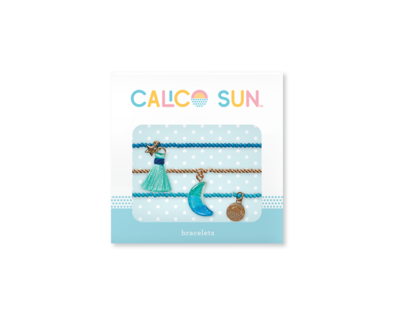 Zestaw 3 Bransoletki z Zawieszkami Księżyc - Calico Sun