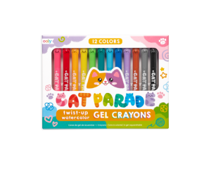 Kredki Żelowe Akwarelowe Wysuwane Twist-up 12 Kolorów - Ooly