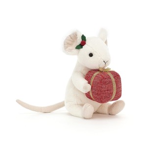 Maskotka Myszka z Prezentem Merry Mouse - Jellycat