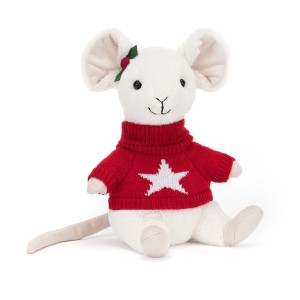Myszka w Świątecznym Sweterku Merry Mouse Jumper - Jellycat