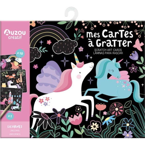 Wydrapywanka zdrapki Jednorożec 10 szt. - Auzou