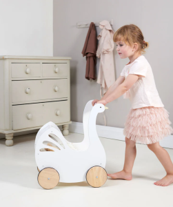 Wózek dla Lalek z Akcesoriami Łabędź - Tender Leaf Toys