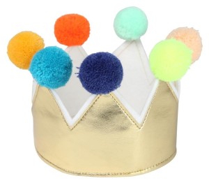 Złota Korona z Pomponami - Meri Meri