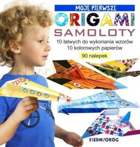 Moje pierwsze origami z naklejkami. Samoloty