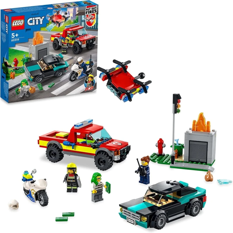 Klocki LEGO 60319 Akcja strażacka i policyjny pościg