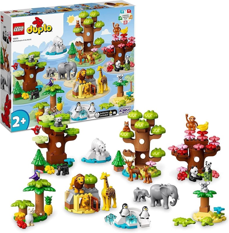 Zestaw Klocków Lego Duplo 10975 Dzikie zwierzęta świata