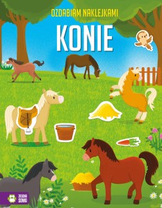 Ozdabiam naklejkami. Konie Album z Zadaniami