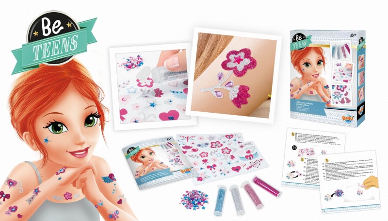 Tatuaże z Brokatem Be Teens - Buki