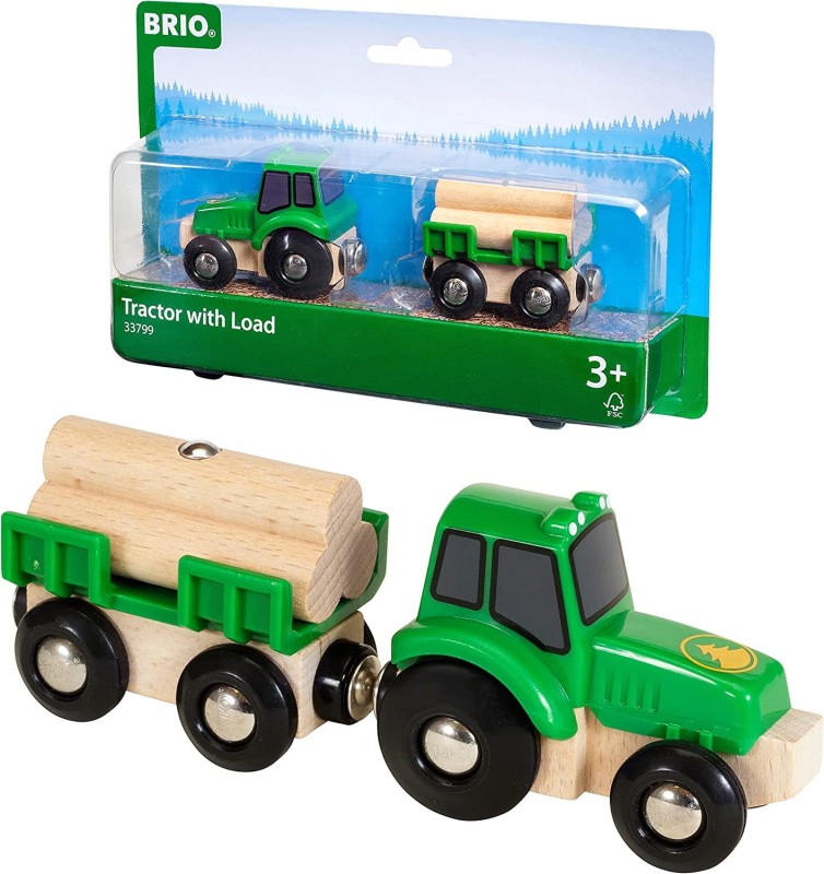 Traktor z Przyczepą i Drewnem 33799 - BRIO World