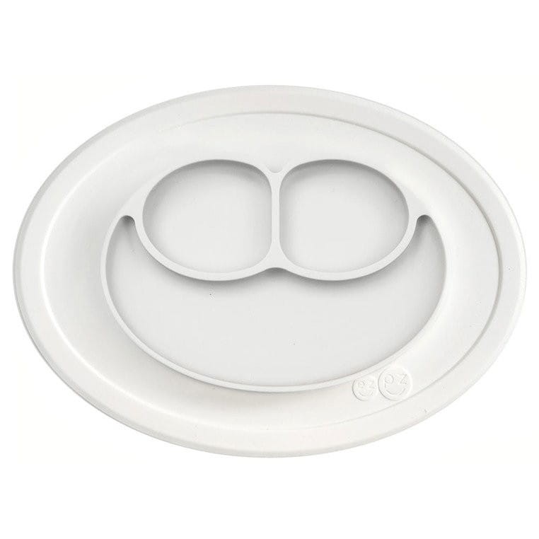 Silikonowy Talerzyk 2w1 Biały Mini Mat - ezpz