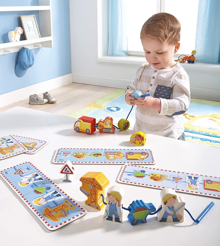 Drewniana nawlekanka Plac Budowy - Haba