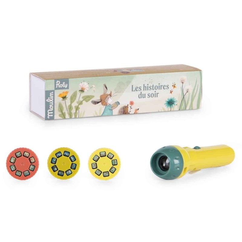 Projektor z Latarką Trzy małe Króliczki - Moulin Roty