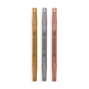 Metaliczne Flamastry z Podwójną Kocówką Modern Trio - Ooly