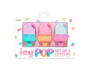 Gumki do Mazania Lody w Etui 3 szt. - Ooly