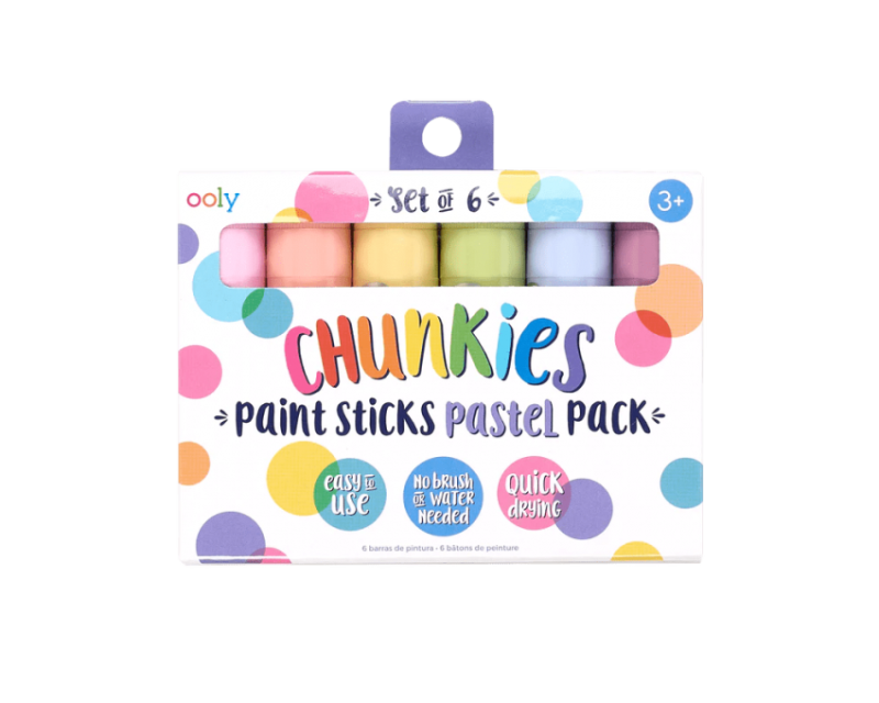 Pastelowe Farby w Kredce 6 szt Chunkies Paint Sticks - Ooly