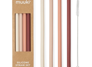 Silikonowe Słomki z Czyścikiem Muuki
