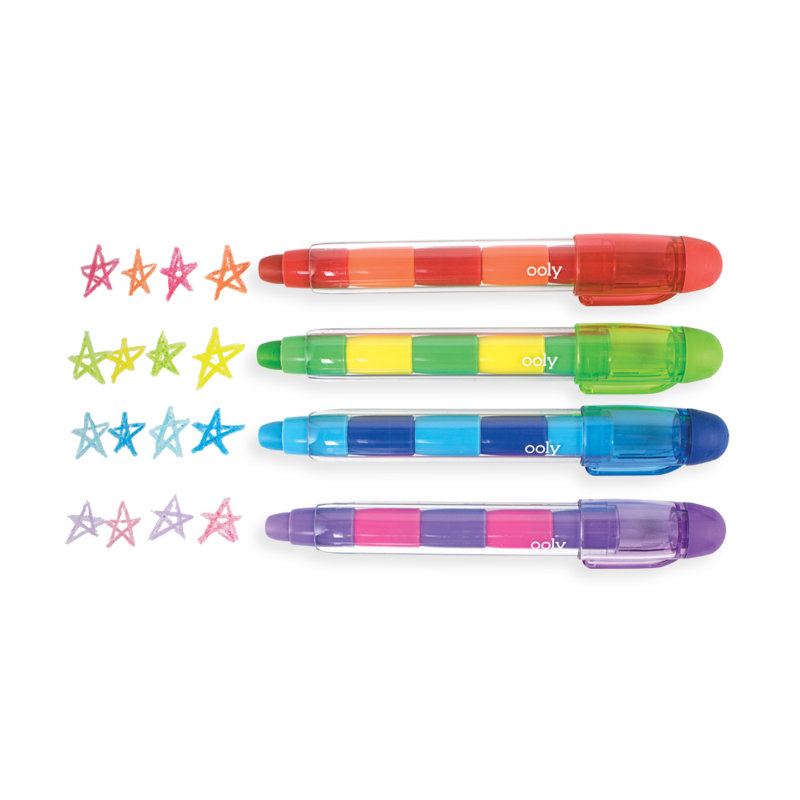 Grube Kredki z Przekładanym wkładem Presto Jumbo 6 szt. - Ooly