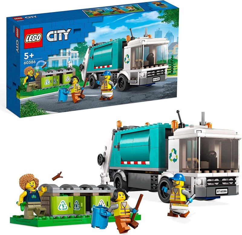 Lego Ciężarówka Recyklingowa 60386 Śmieciarka