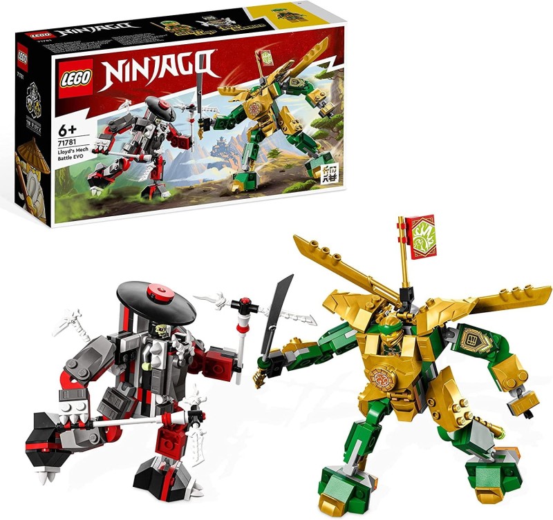 Lego NINJAGO Starcie Lloyda z Mechem EVO 71781