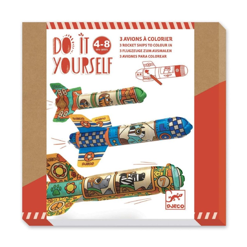 Dmuchane Samoloty DIY Zrób Sam - Djeco