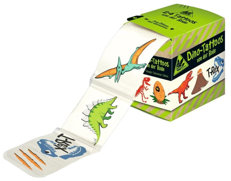 Tatuaże Dziecięce Dinozaury rolka - moses