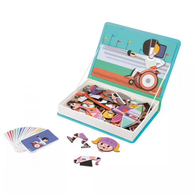 Magnetyczna układanka Sport Magnetibook - Janod