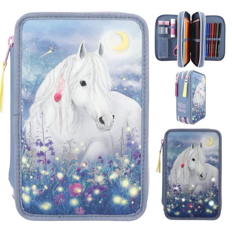 Podświetlany Piórnik z Koniem Led - Miss Melody